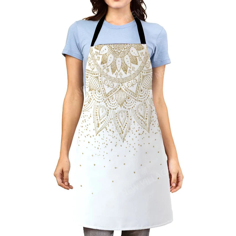 Aesthetic Women kitchen apron original Children Waterproof girl custom man waiter work apron oil proof mandala vintage Persia