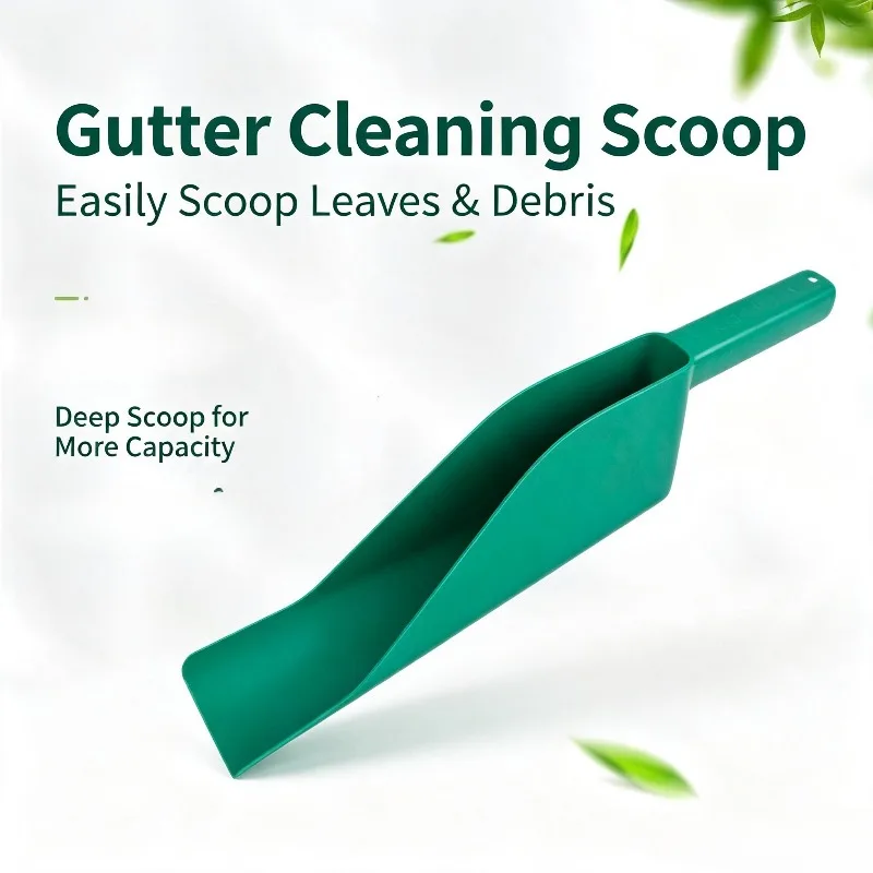Plastic Gutter Cleaning Scoop Roof Eaves Downspout Leaf Removal Shovel Garden Yard Cleaning Tool