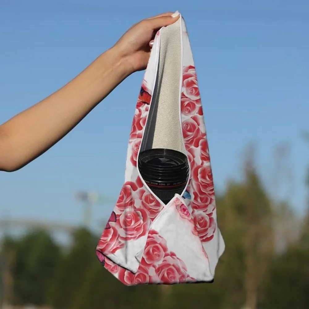 Self-Adhesive Camera Wrap Cloth Portable Reusable Magic Protective Pouch Cute Printed Flexible Inner Sleeve Pouch For Cosmetics