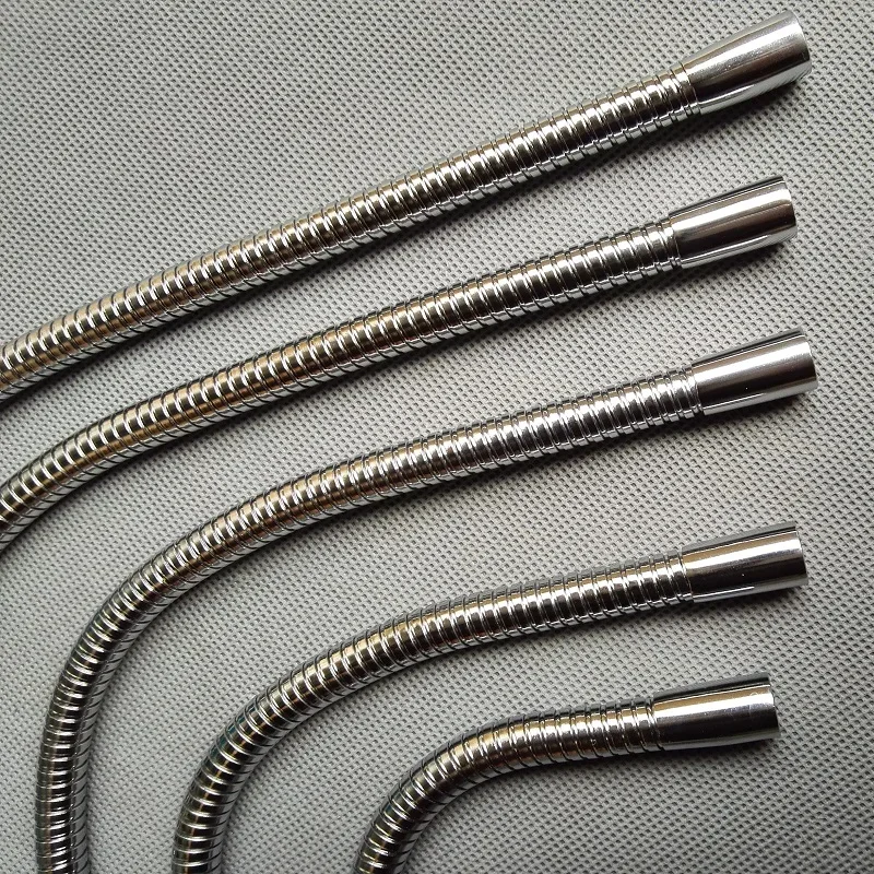 2 ピース/ロット M10 オスネジ + メスネジ ソフトライトメタルフレキシブルコンジット DIY メタルグースネックホース蛇行チューブクランプランプ