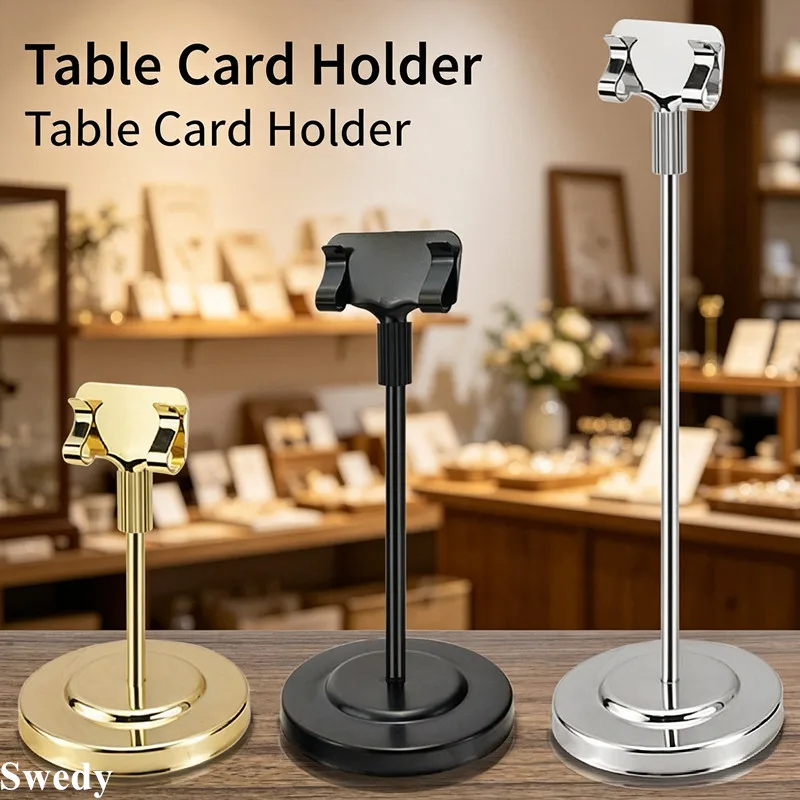 5 Pieces Stainless Steel Table Place Card Stand Photo Picture Clip Wedding Table Number Holder Restaurant Menu Bill Holder Clip