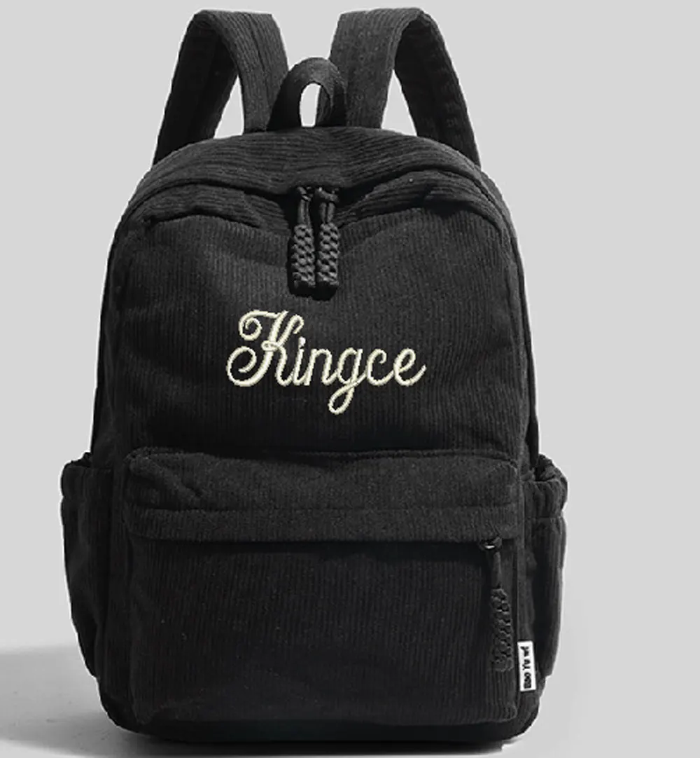 Personalized Corduroy Rucksack New Trend Backpack 2025 Fashion College Multicolorful Schoolbag Travel Shoulder Bag For Teenagers