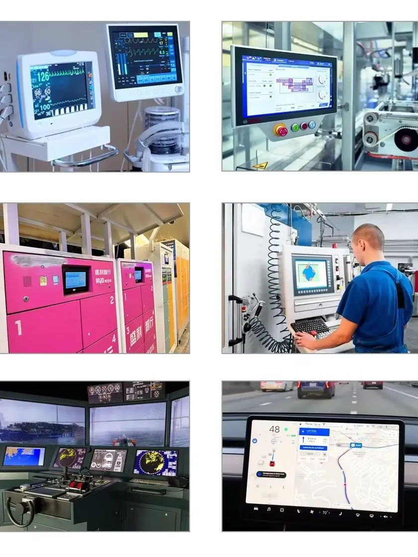Odczyt w świetle słonecznym wyświetlacz 10,1 cala 1280x800 1200 nitów wyświetlacz o wysokiej jasności IPS samochodowy ekran dotykowy projektu zewnętrznego — zdjęcie produktu 6