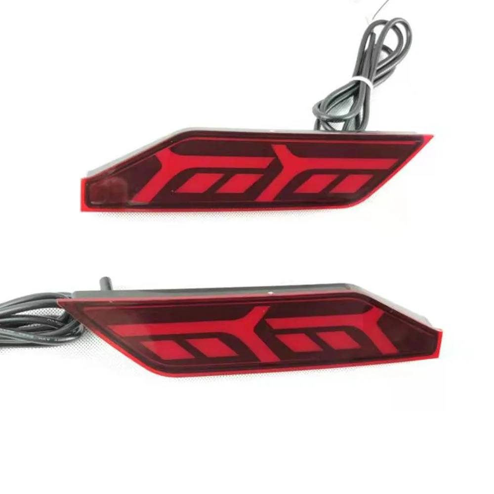 

12V Car Led Rear Bumper Reflector for 2019-2024 Montero Rear Brake Fog Lamp Pajero Sport Led Tail Light with Turn Signal