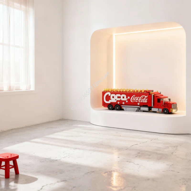 

927 деталей MOC, версия «Кола», сезонная рождественская модель, строительные блоки, архитектурный конструктор, игрушка для сборки своими руками, идея для рождественского подарка, развивающая игрушка