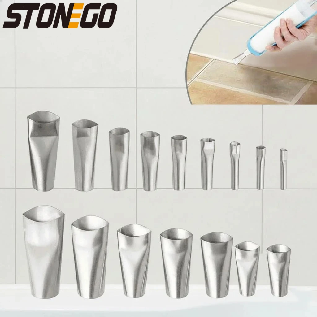 

Насадки из нержавеющей стали для клеевого пистолета, для нанесения клея на окна и стекло, аксессуары для структурного клея