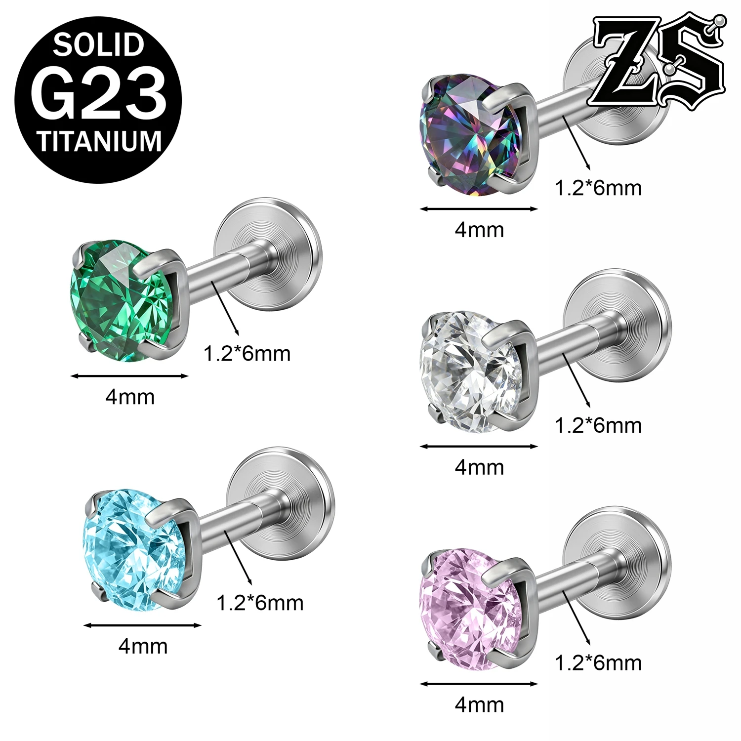 ZS ASTM F136 Titanyum 1 Adet/1 - Zs Body Jewelry incelemesi ve fiyatı