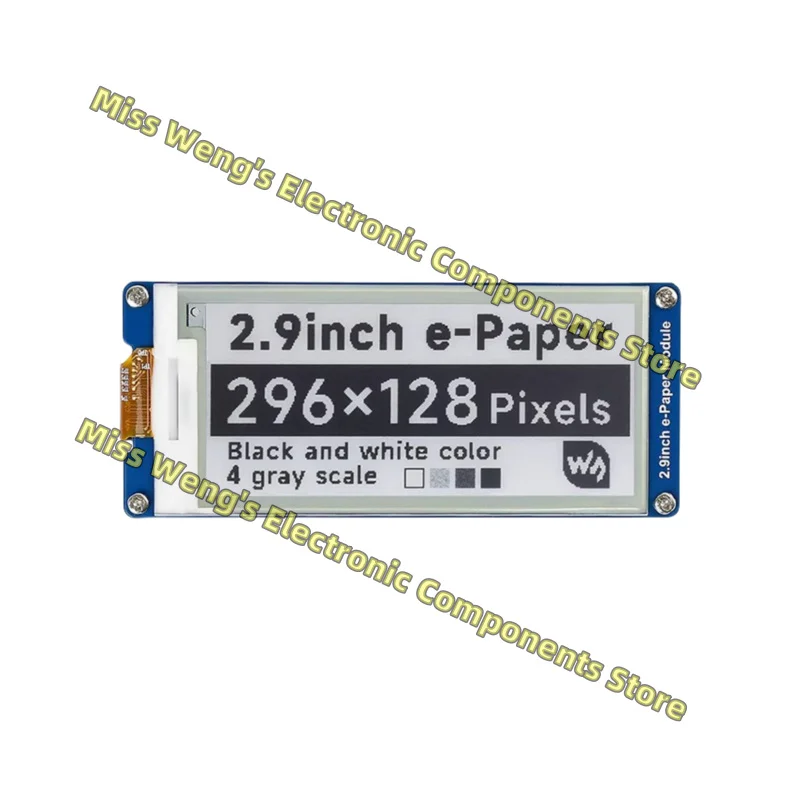 2.9-inch ink screen electronic paper display screen SPI interface supports local refresh 2.9inch e-Paper Module