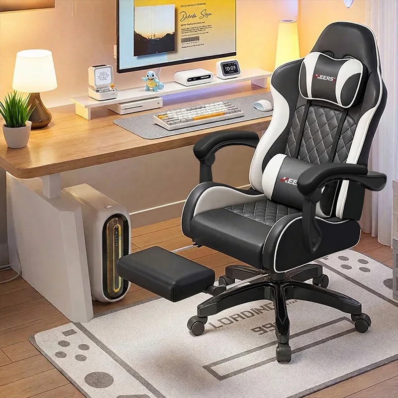 Long Sitting Comfortable Computer Chair Chair Office Furniture Ergonomic Gaming Chair Home Bedroom Dormitory Reclining Backrest