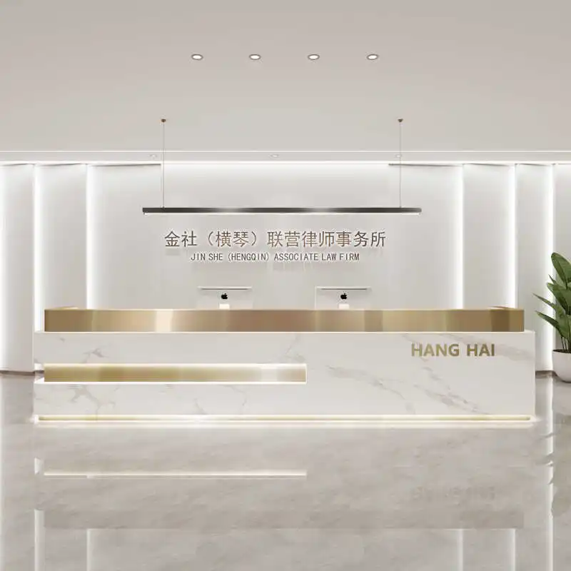 

Storage Front Desk Reception Counter Checkout Business Clinic Reception Desks Beauty Salon Mostrador Recepcion Office Furniture