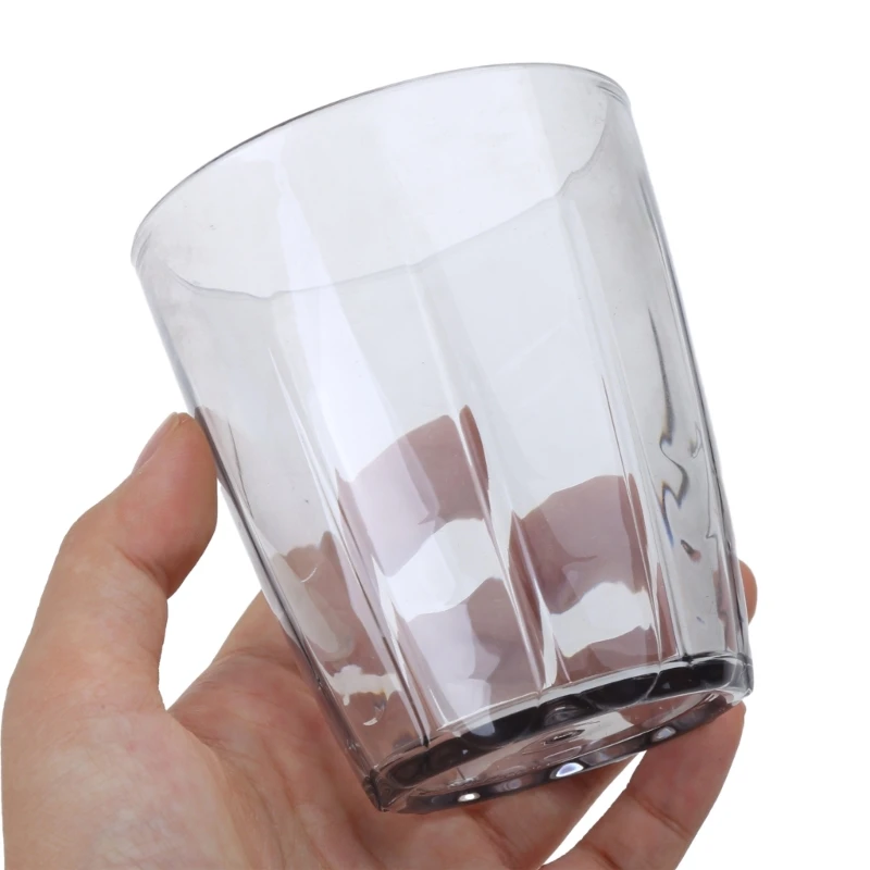 Shatterproof Wine Glass 280ml Unbreakable Water Tumblers Acrylic Drinking Glasses for Bar Party Reusable Drinking Cups