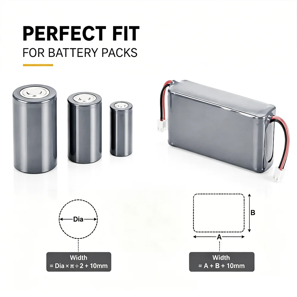 Grey PVC Heat Shrink Tube Width 30~300mm Insulation protection/bending resistance/cable joint sealing protective sleeve