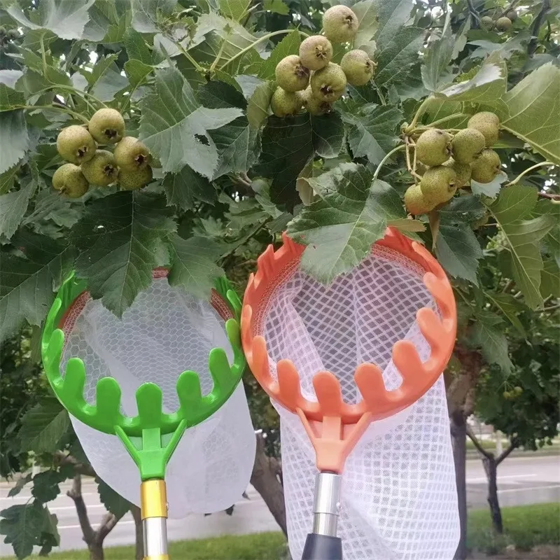 

Fruit Picker Gardening Apple Peach High Tree Picker Agricultural Garden Plastic Mesh Fabric Tools Fruit Catcher Garden Supplies