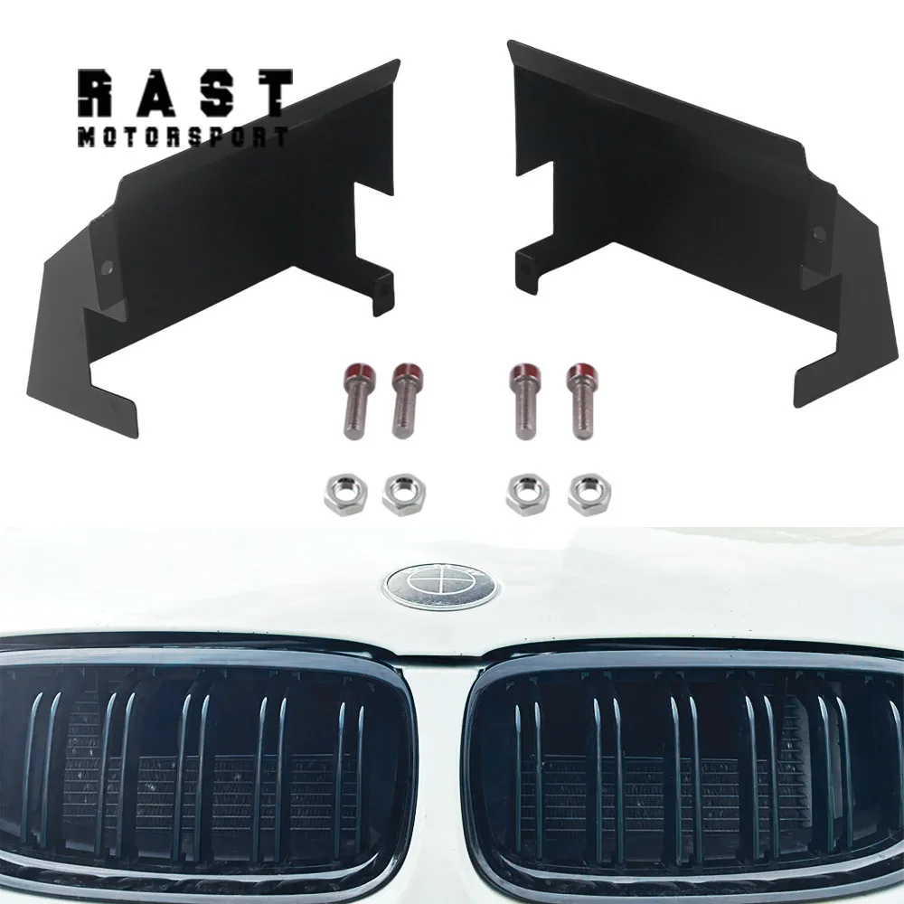 

For BMW E90 E93 E92 335i 335xi 328i 328xi 2007-2012 N54 N55 Engine a pair Black Aluminum Dynamic Air Intake Scoops