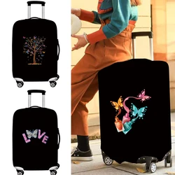 Funda de equipaje elástica con estampado de mariposa, accesorios de viaje para vacaciones, funda antipolvo para maleta de 18 a 32