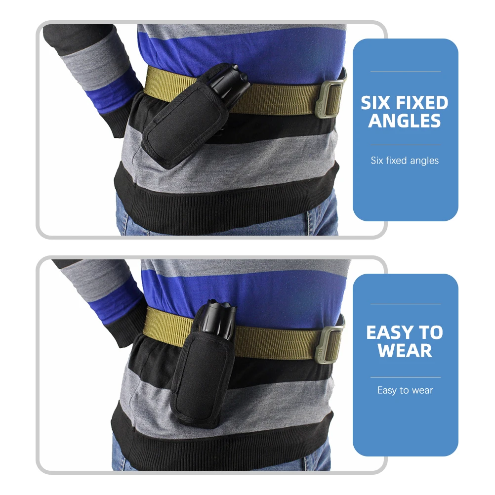

Rotating Flashlight Waist Bag 360 Degree Holder Pouch Multipurpose Camping Supplies Belt Outdoor Gear