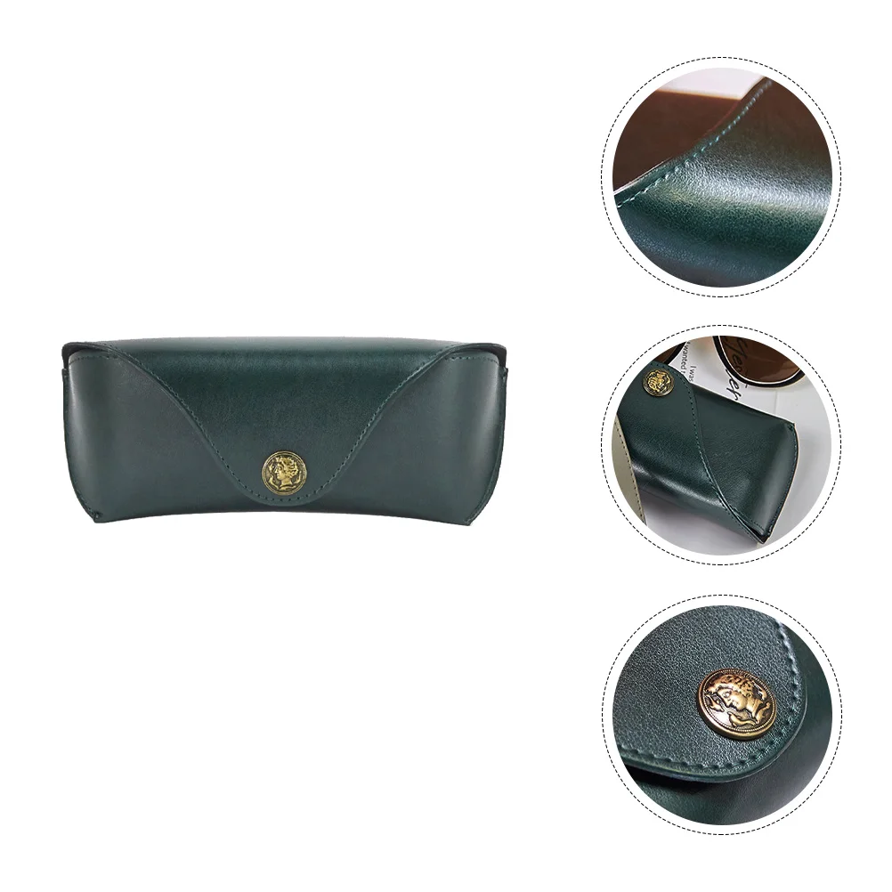 

1pc Soft Pu Glasses Box Wear-Resistant Lightweight Storage Packet Retro Design For Sunglasses Handmade Organizer Packet