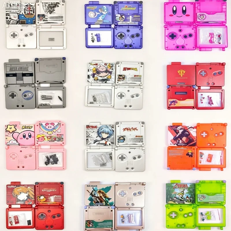 Image of Neue Gameboy-Serie GBA SP Gehäuse GBASP Ersatzgehäuse Limitierte Auflage Schutzhülle Anime-Merchandise Geburtstagsgeschenke
