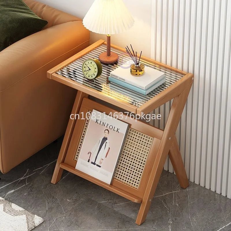 Bedside Glass Table Creatively Designed Corner Table Small Sofa Side Tea Table