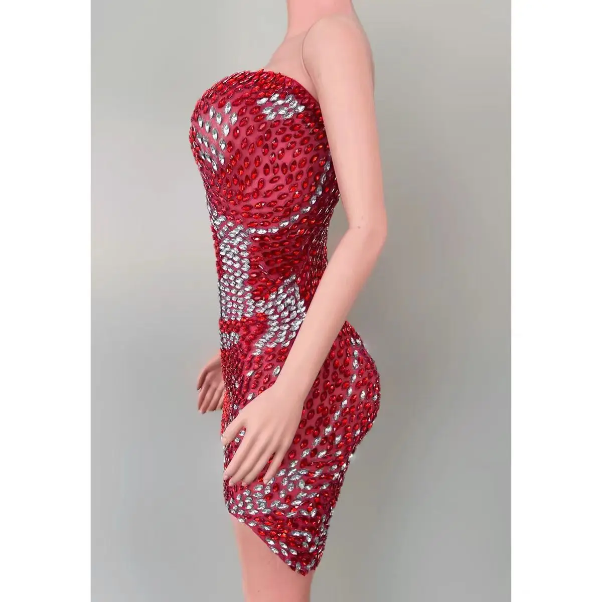 Costume de scène de chanteuse pour femme, Bar DJ, discothèque, jupe Sexy entièrement en diamant, équipe de danse, spectacle à thème de fête de vacances