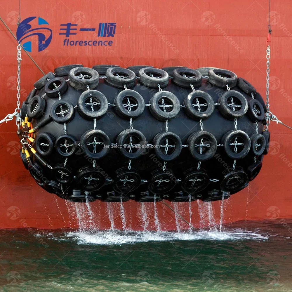 ISO Standard D2.0 L3.5M Floating Ship Yokohama Marine Pneumatic Fender Rubber Fenders For Submarine With BV Certificate