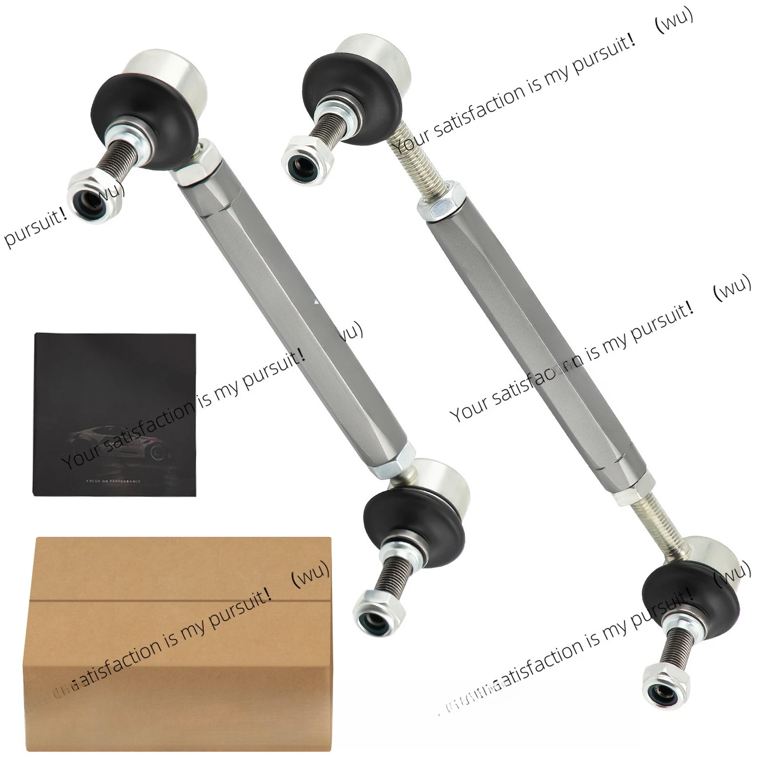 Front Adjustable Stabilizer End Link 180-230mm Universal M10 Bolt with 12mm Washer