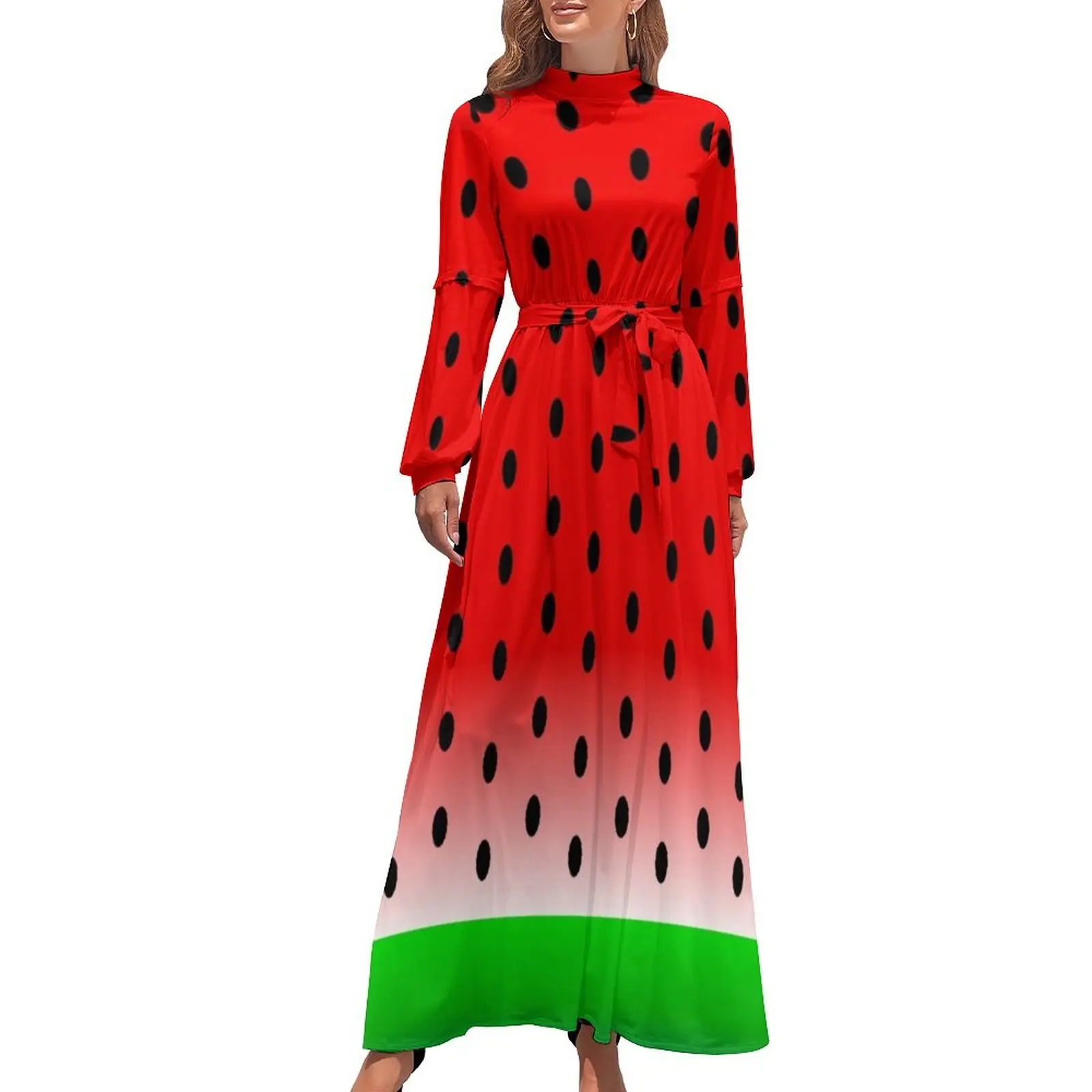 

Watermelon Long Dress Women's long dress beach outfits for women