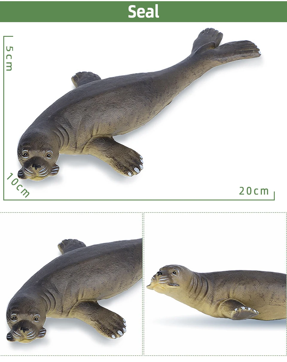 Big Size Soft Rubber Sea Life Simulation Action Figure Animal Model Toys for Children Kids Whale Figures Collection Educational