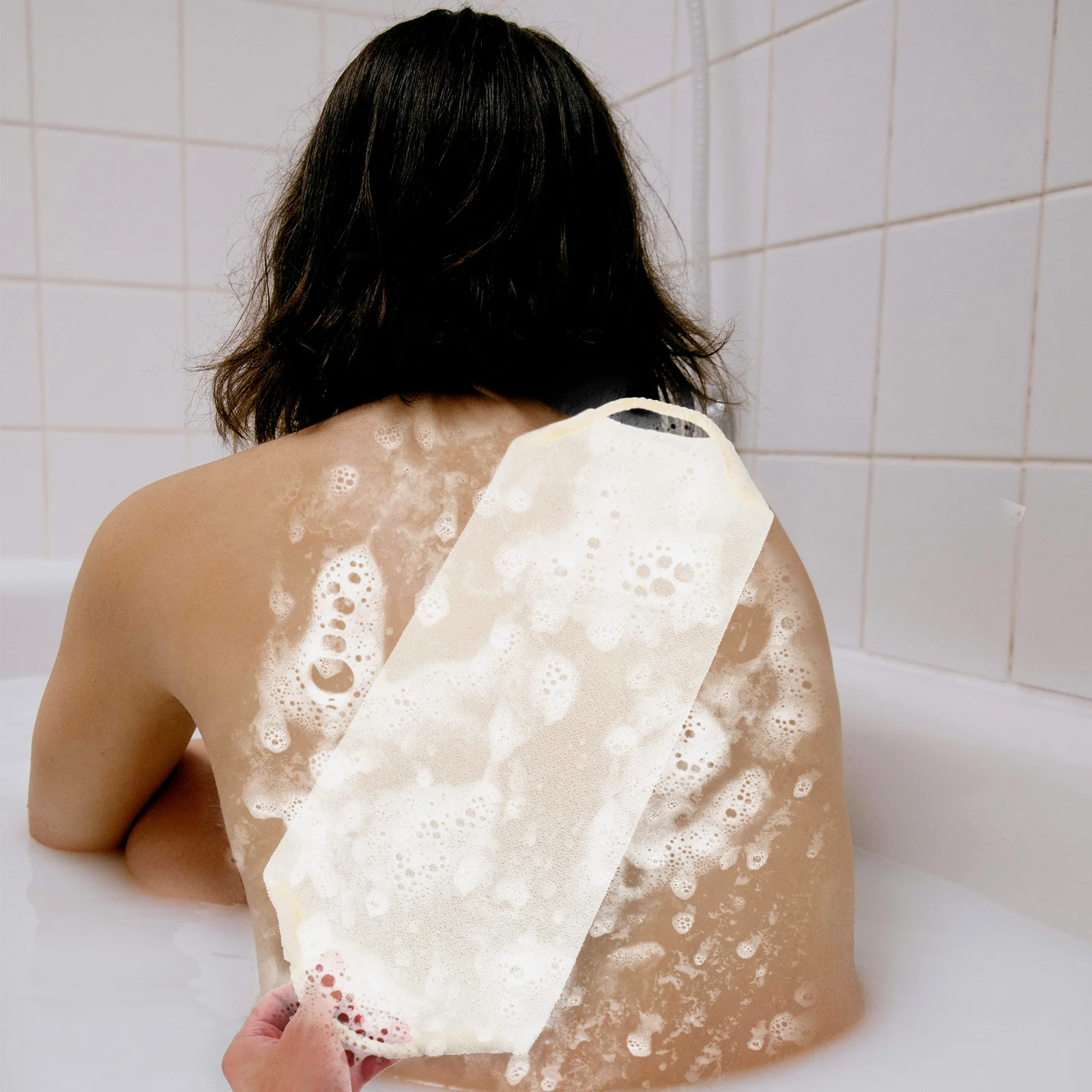 

Exfoliating Back Scrubber Lightweight Bath Towel for Shower Body Cleaning Back Exfoliator for Men Women Bathing Accessories