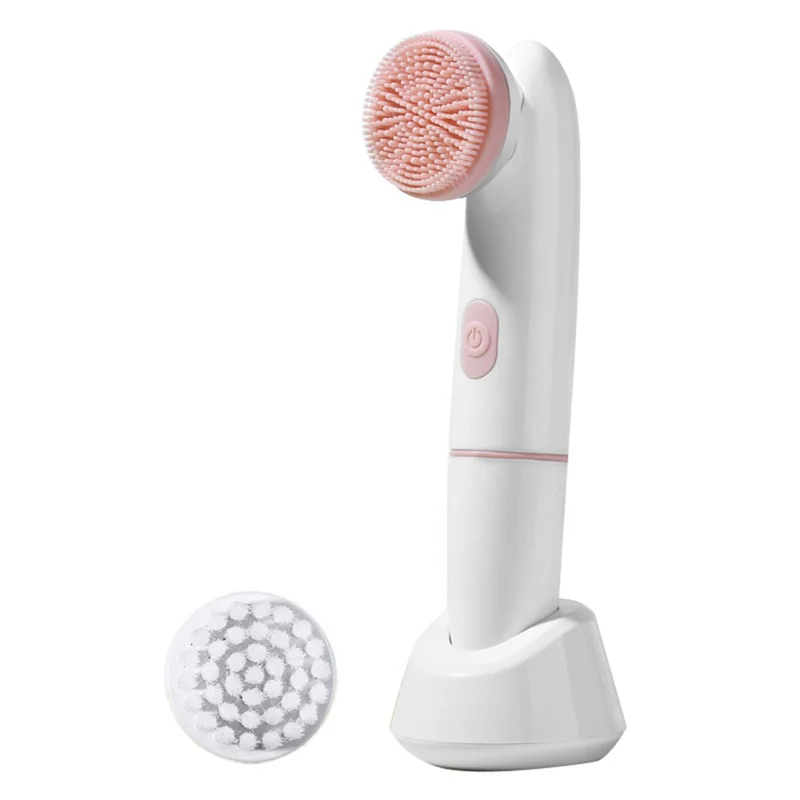 Escova de Limpeza Facial Elétrica de Silicone A52Q - Dispositivo de Cuidados com a Pele, Remoção de Cravos e Massagem Facial