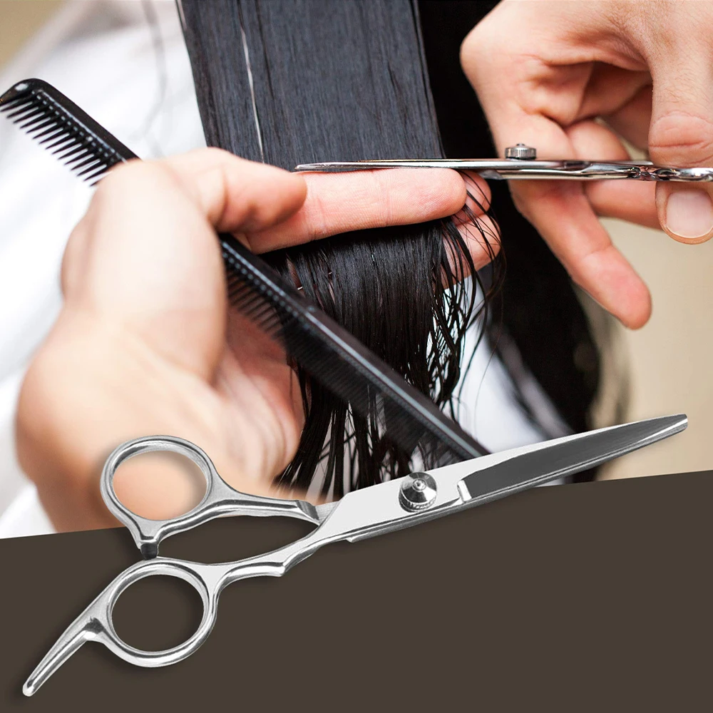 Tesoura Japonesa para Cabelo em Aço VG10, Corte Preciso, Ponta Fina e Afiada, Profissional