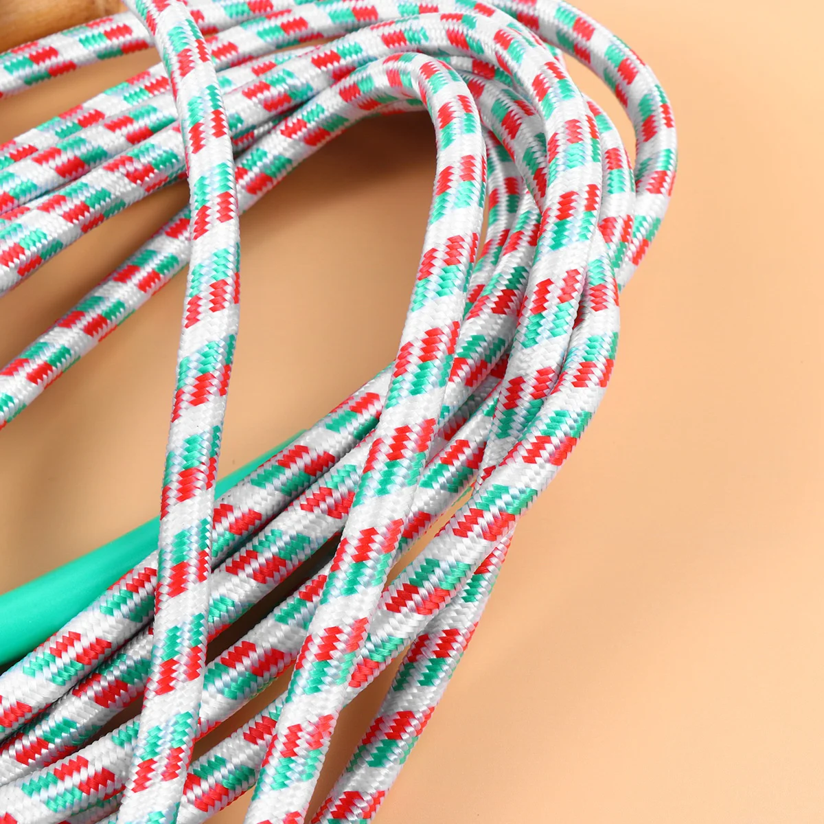 

1pc 7M Wooden Handle Jump Rope For Durable Lightweight Portable Fitness Training Beginner Use Random Color Exercise