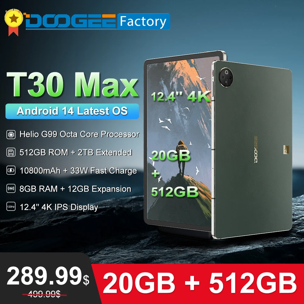DOOGEE T30 Max Tablet 12.4