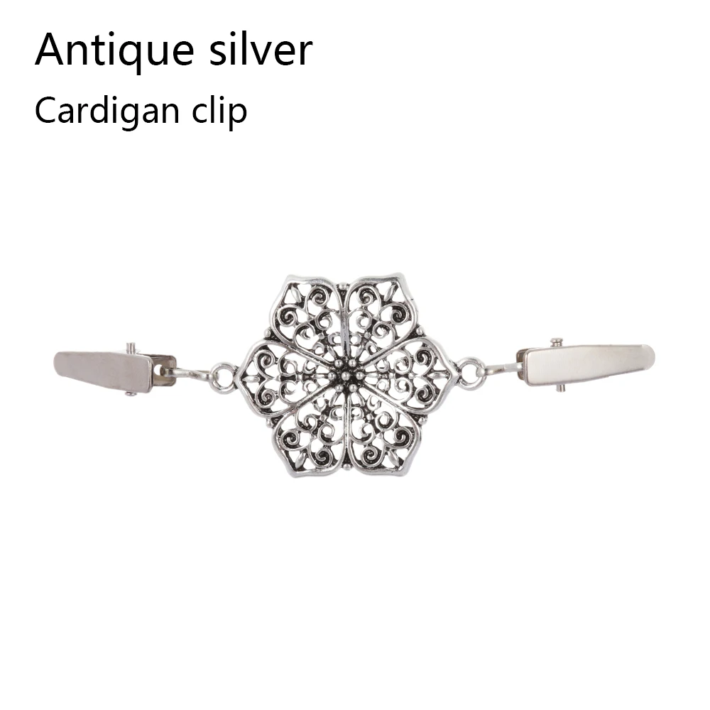 Fashion New Shirt Collar Retro Shawl Brooch Duck Clip Clasps Sweater Blouse Pin Cardigan Clip