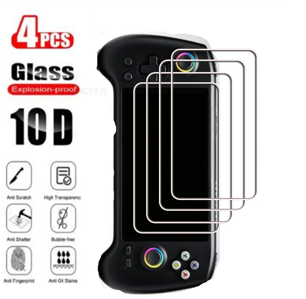 4Pcs Tempered Glass For ANBERNIC RG557 5.48Inch ANBERNICRG557 RG 557  Gaming Handheld Screen Protector Protective Glass Film