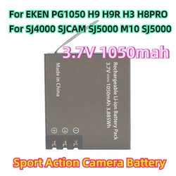 For EKEN PG1050 H9 H9R H3 H8PRO SJ4000 SJCAM SJ5000 M10 SJ5000 Replace Battery Sport Action Camera Battery 3.7V 1050mah