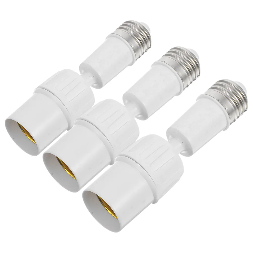 

3Pcs E27 Lamp Socket Converter Flexible Bulb Holder Base Extension Adjustable Lighting Fixture for Indoor Outdoor Use