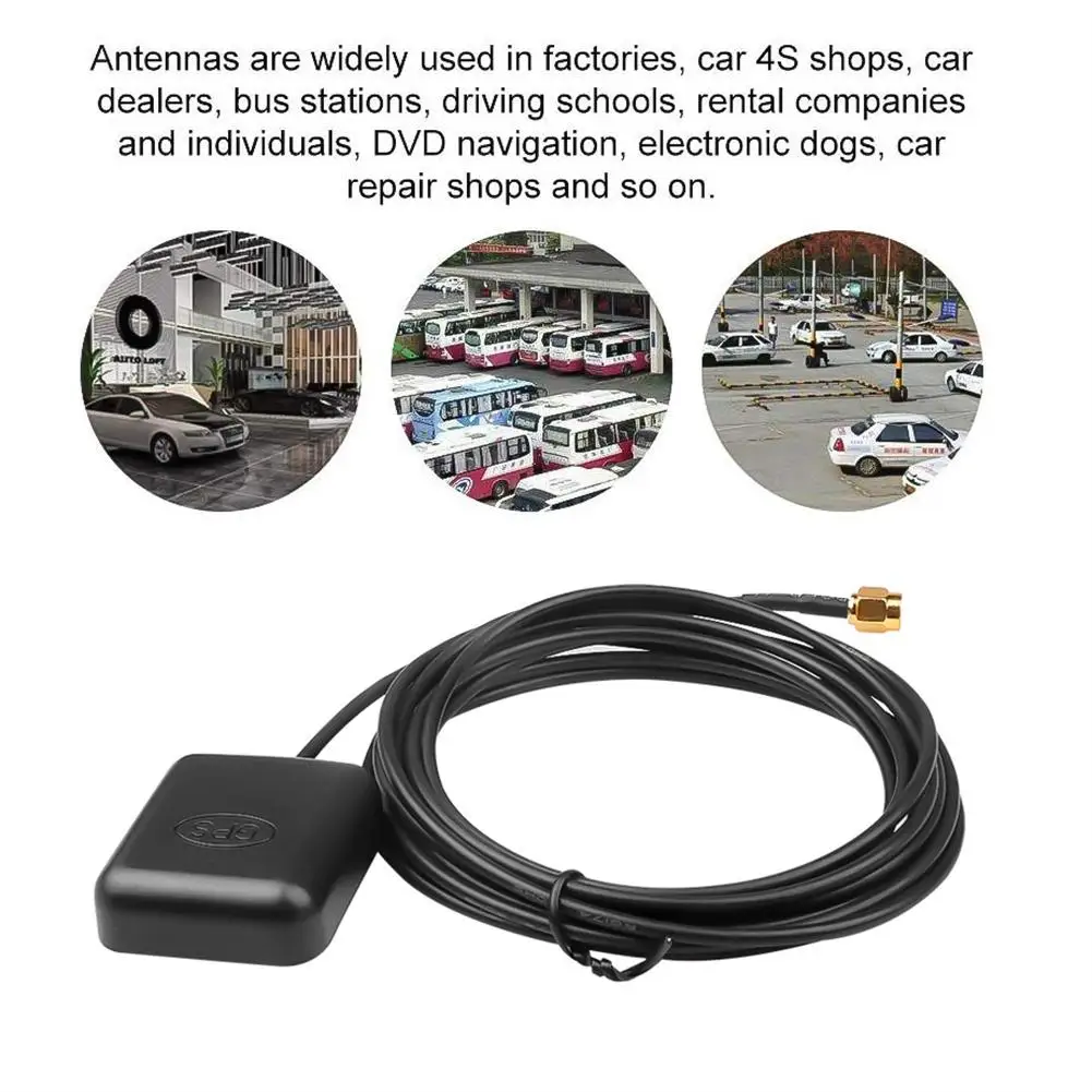 SMA 3 meters Cable Car GPS Antenna Signal Amplifier Booster Car Navigation Receiver Connector Cable GPS Navigation Positioning