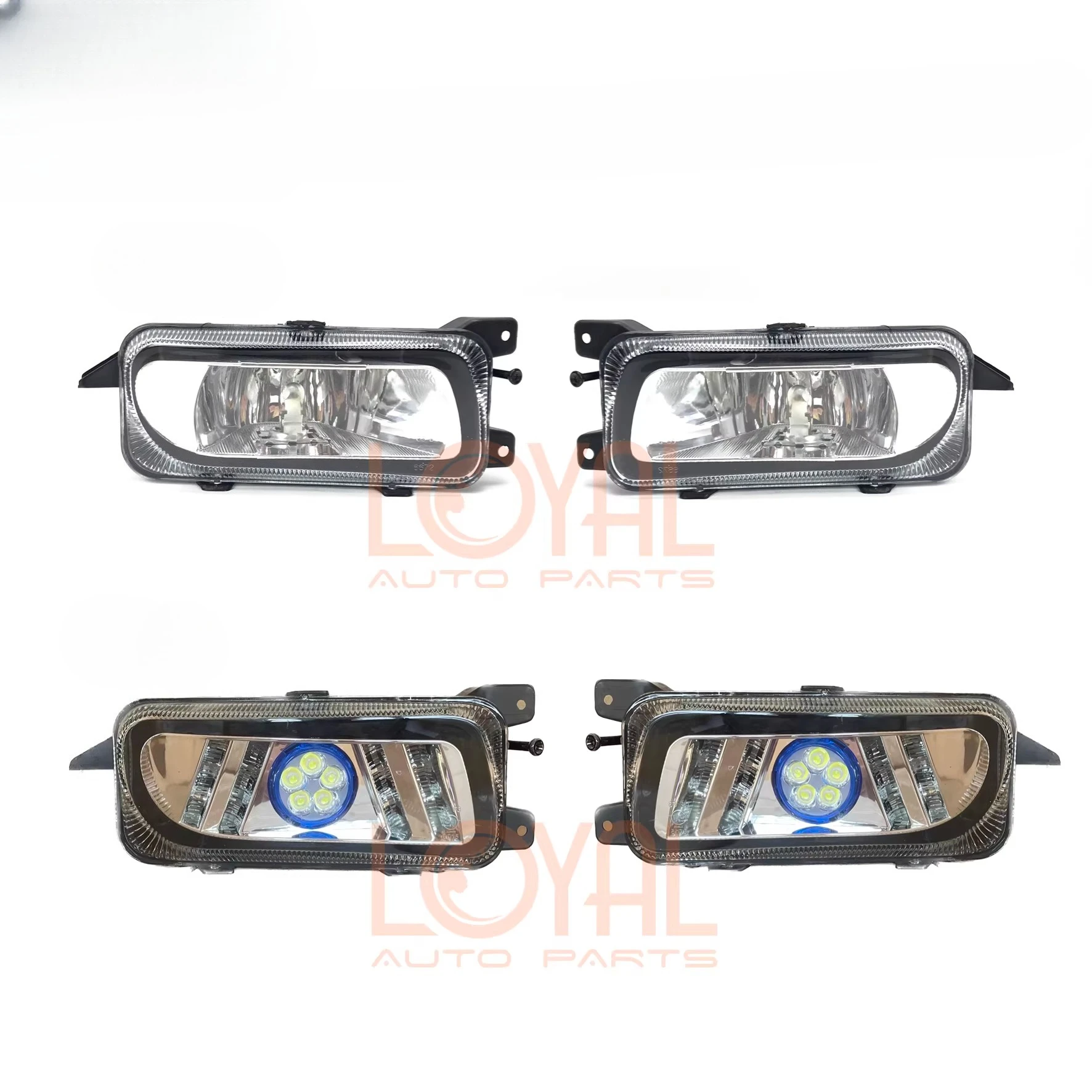 1pcs For Mercedes-Benz 3341 4141 2644 2641 Truck Pump Truck Front Bumper Fog Lights 943200056 943200156