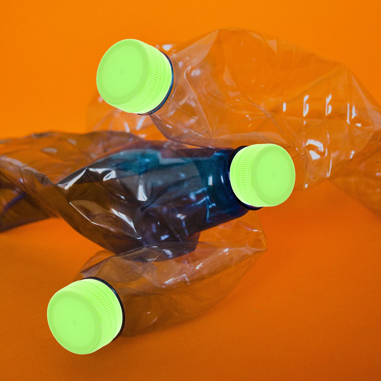 

100Pcs Plastic Bottle Sealing Lids Colorful Caps for Water Bottles DIY Crafts Educational Use Colorful Bottle Lids