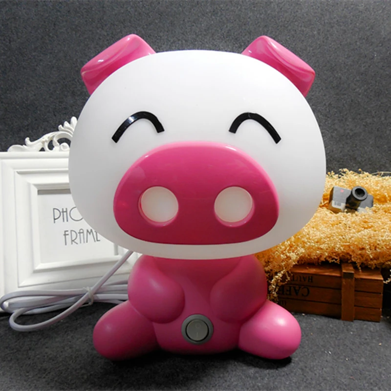 Kawaii Cartoon Anime Tisch lampe niedlichen Paar Schwein Schlafzimmer Nachttisch Nachtlicht Nachttisch dekorative Lampe für Kinderzimmer Kinder