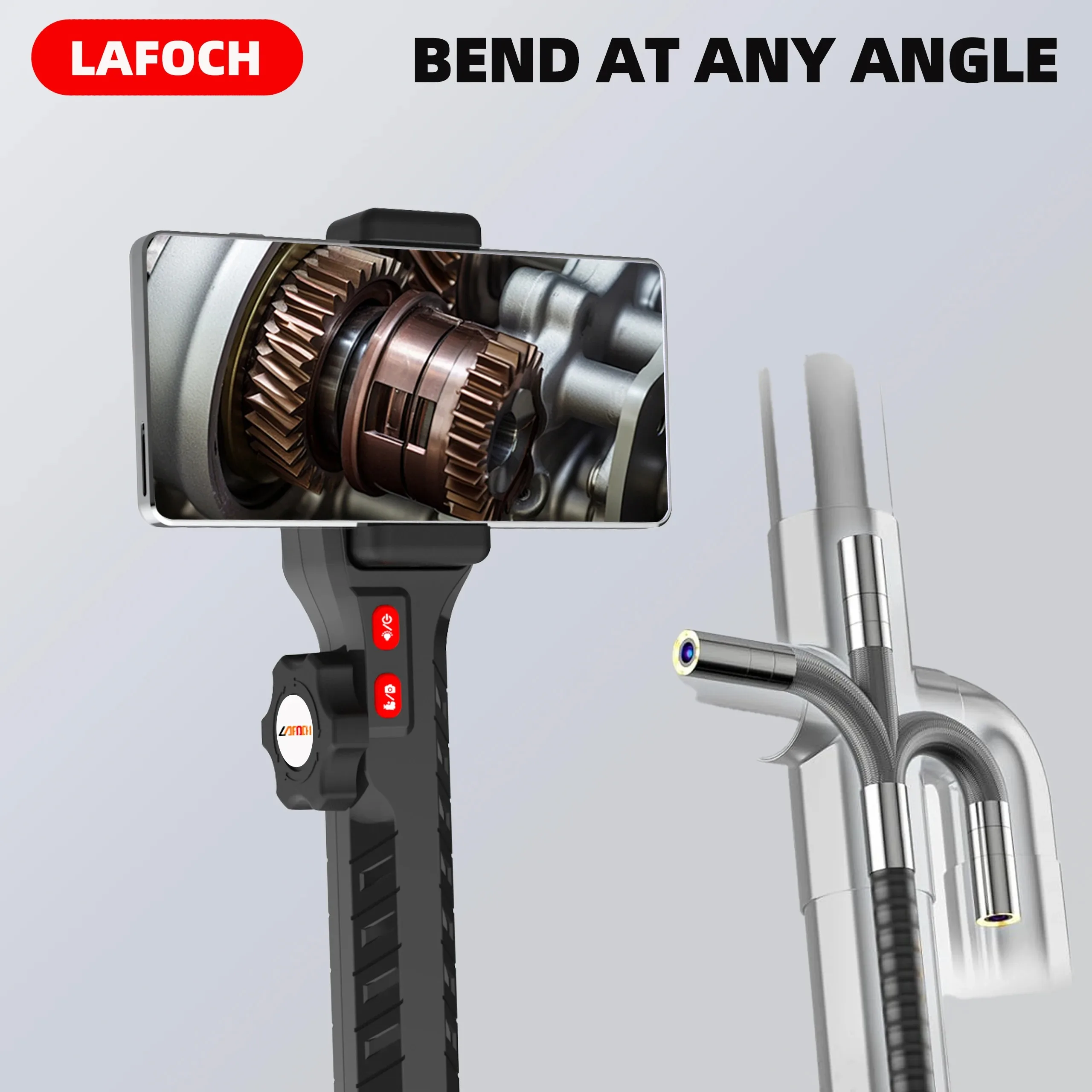 HD 360-Degree Rotating Endoscope Camera Waterproof Oil-Resistant Heat-Resistant for Comprehensive Visual Inspection