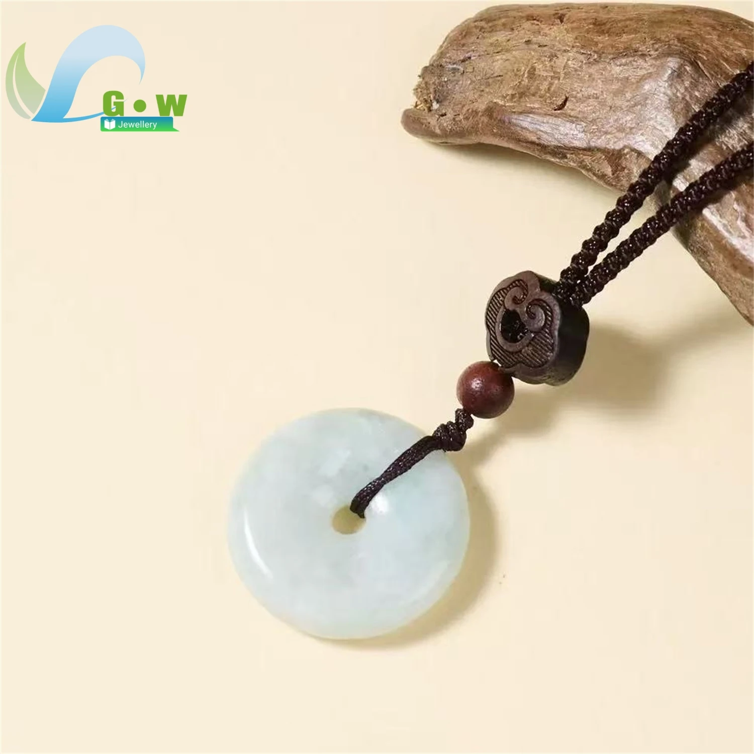 Natural Hetian Jade Safety Pendant Protection Amulet Premium Unisex Simple Daily Classic Chinese Style Jewelry Gift