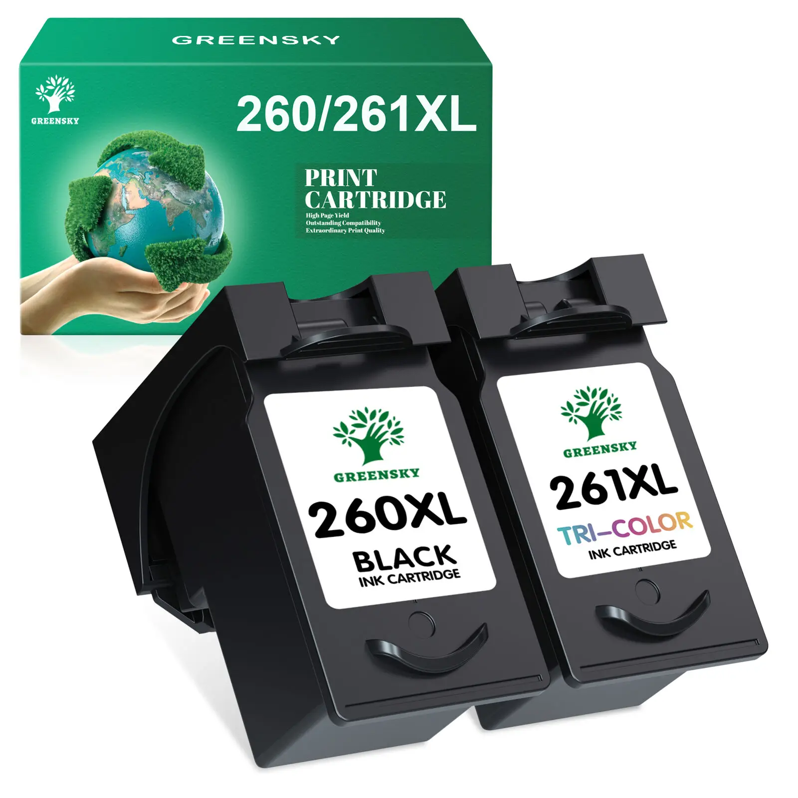 

2 Pack PG-260XL CL-261XL Ink Cartridge Compatible For Canon PIXMA TS6420 TR7020