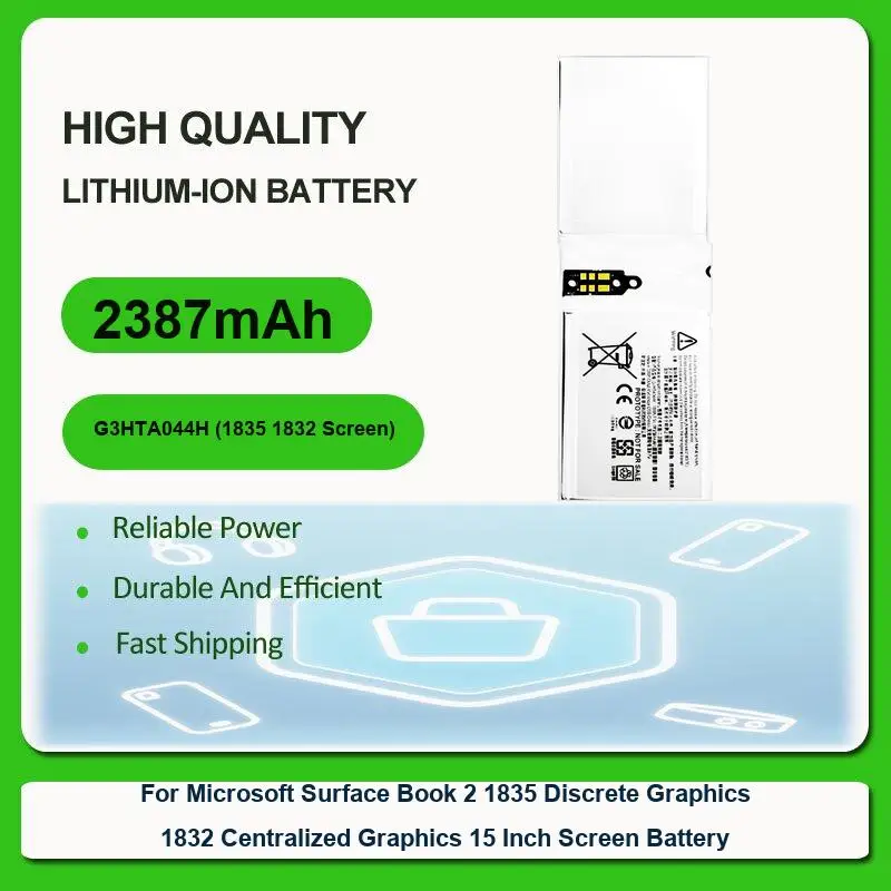 Battery For Microsoft Surface Book 2 13.5 inch 1832 1834 Keyboard 1835 Pro 3 1631 1577-9700 MS011301-PLP22T02 1601 1 1514