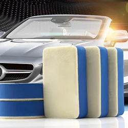 4PC Car Polishing Wool Felt Polishing Pad Applicator Sponge for Window Brush Microfiber Wiper Car Cleaning Tools Detailing Brush
