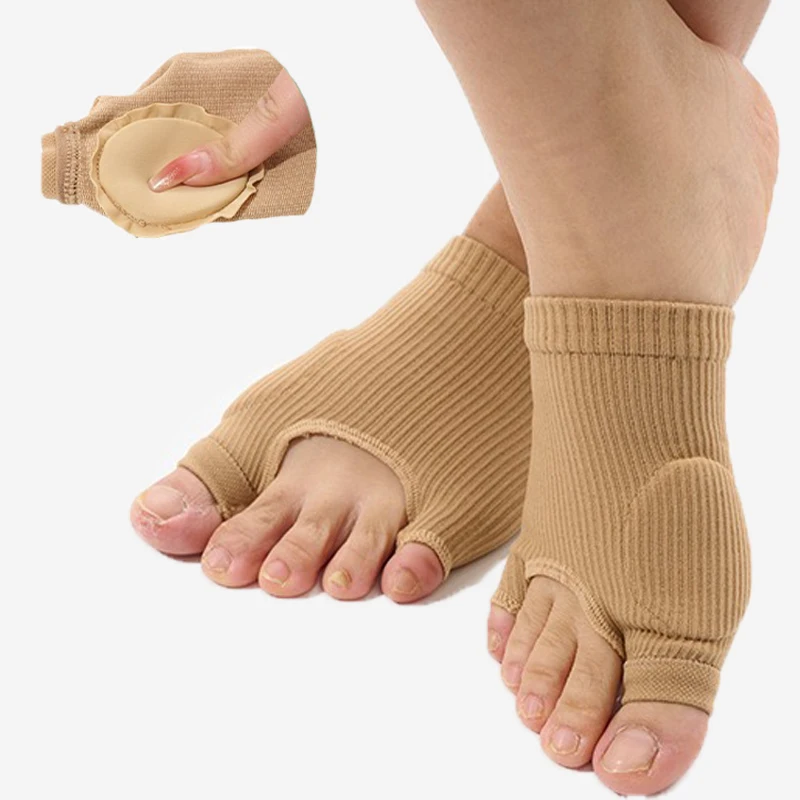 1 Pair of High-Elastic Bunion Protectors (Dual-Toe Separator Design) for Hallux Valgus Relief and Foot Care