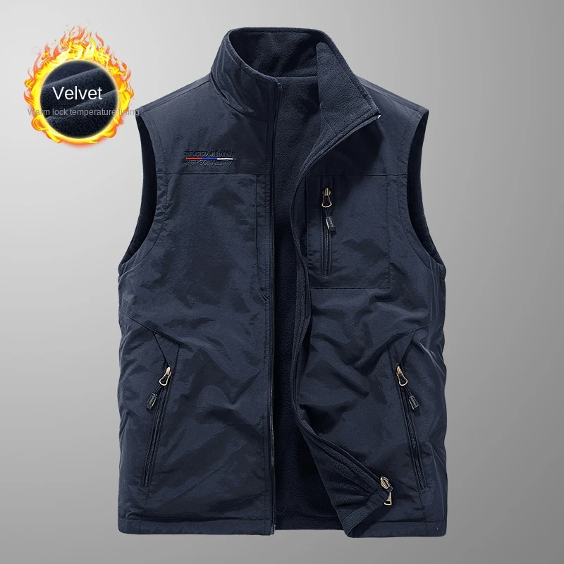 Multi-pocket Vest Tactical Sleeveless Jacket Men's Winter Clothing Jackets Camping Autumn Fishing Work Hunting