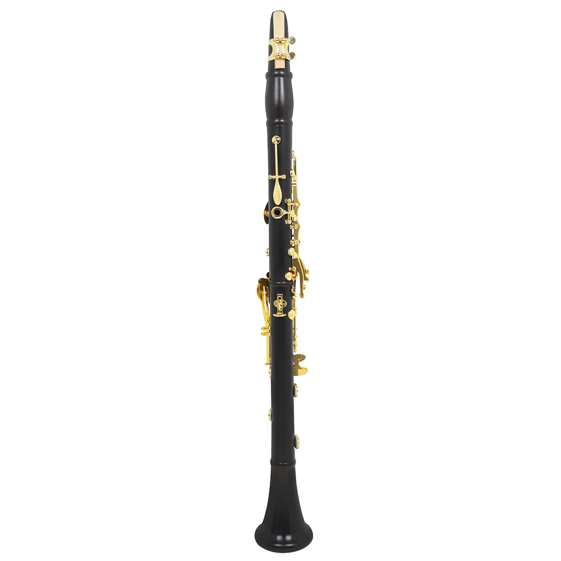 TOP High-Grade Ebony Bb High Quality White Copper Double Tegulating Tube Configur Professional Woodwind Gold Key Clarinet