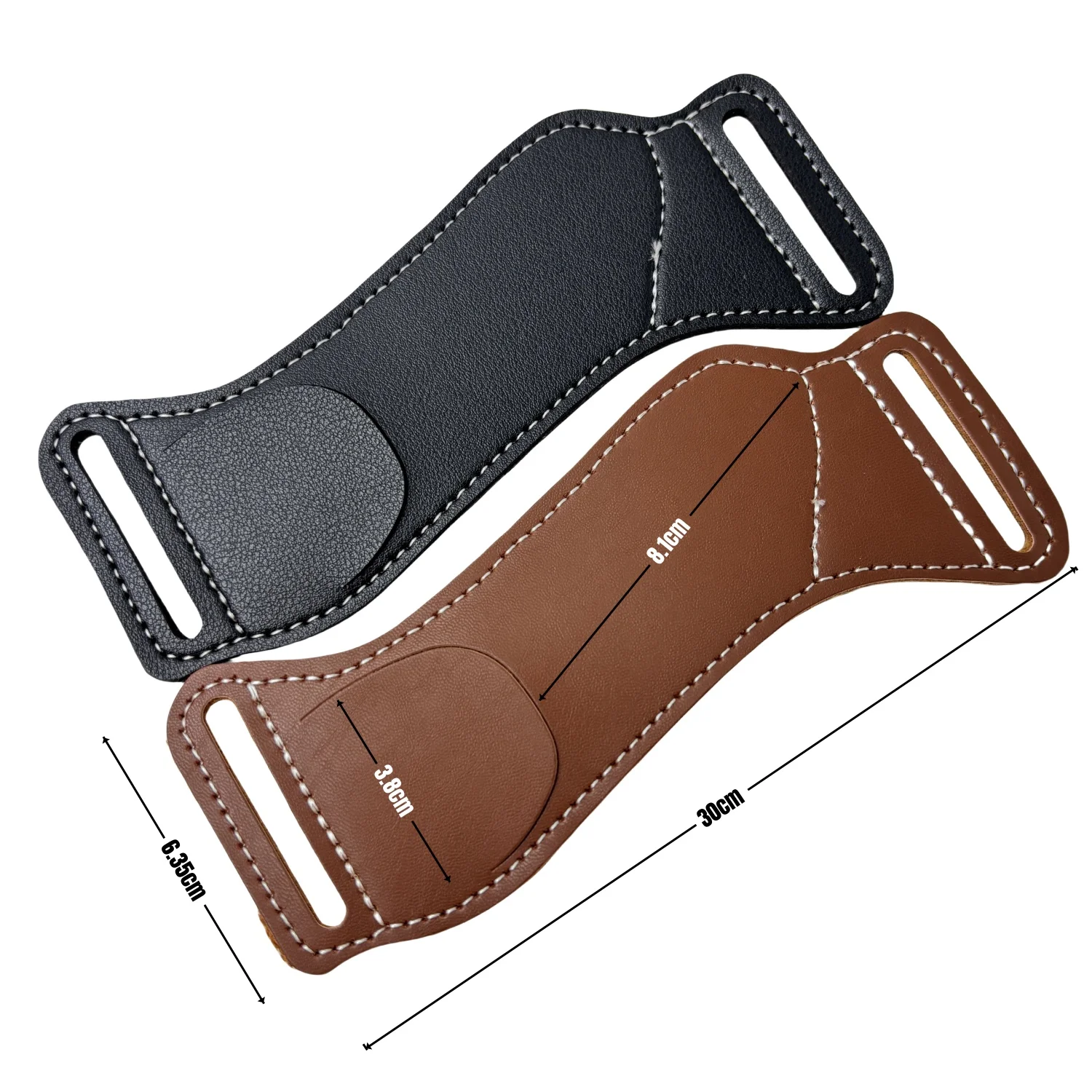 EDC Leather Pocket Organizer for Folding Knife Mini Knife Pouch Multitool EDC Carrier Pocket Slip with Belt Loop Brown view 5
